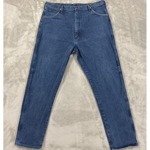 Vintage Wrangler Jeans Mens 42x34 Blue Cowboy Cut Relaxed 31MWZ Made In USA